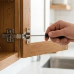 Adjusting cabinet hinges